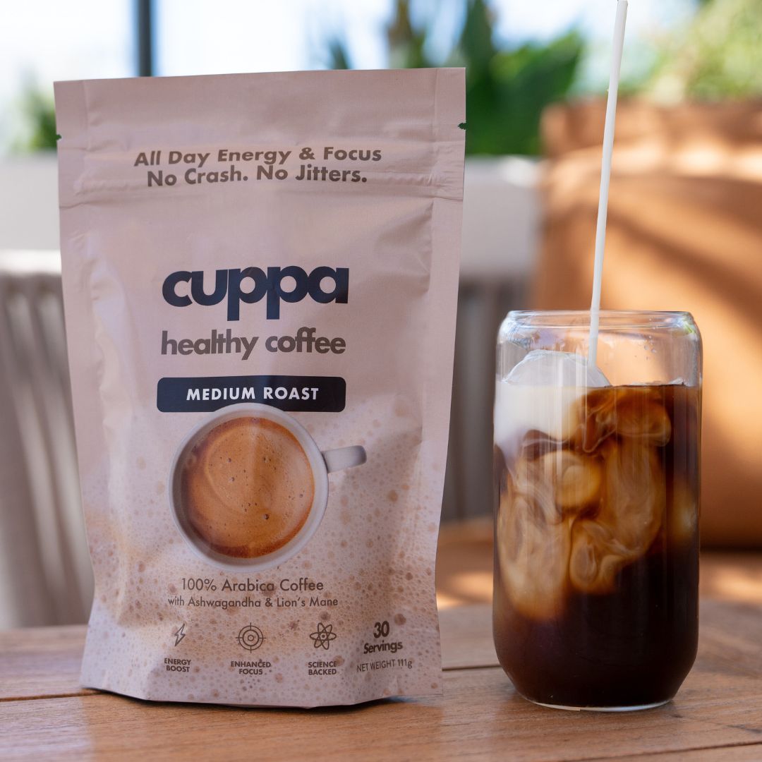 Cuppa Medium Roast Mushroom Coffee 30 Servings