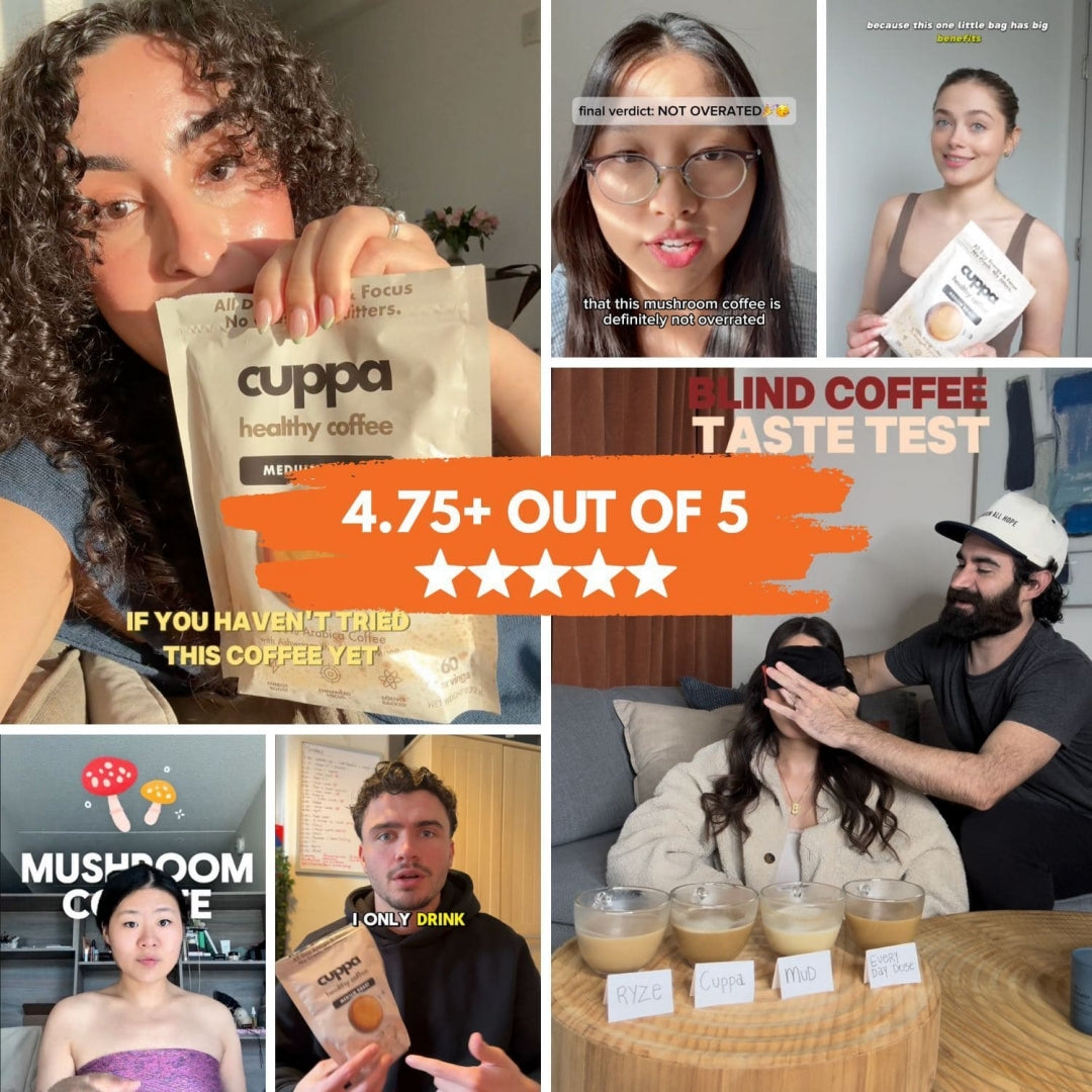 Cuppa Medium Roast Mushroom Coffee 30 Servings
